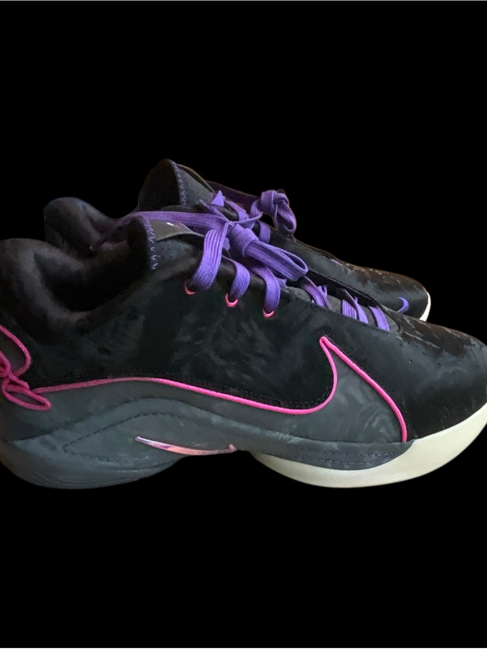 Nike LeBron XXII 22 Blacklight Basketball Shoes Black Pink Purple FZ1094-001